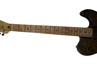 Custom Regent Gold James Paisley Flower Pattern Electric Guitar 3 Pickups - Image 9