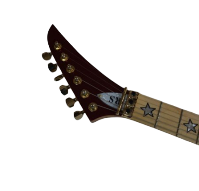 Custom Cinder Richie Sambora Jersey Star Alpine Candy Red Guitar Three Humbucker Pickups - Image 3