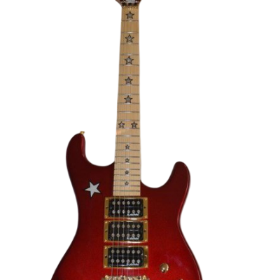 Custom Cinder Richie Sambora Jersey Star Alpine Candy Red Guitar Three Humbucker Pickups - Image 7