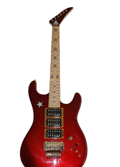 Custom Cinder Richie Sambora Jersey Star Alpine Candy Red Guitar Three Humbucker Pickups - Image 7