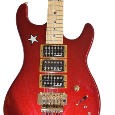 Custom Cinder Richie Sambora Jersey Star Alpine Candy Red Guitar Three Humbucker Pickups