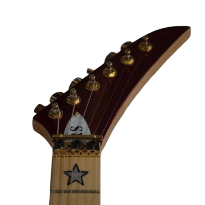 Custom Cinder Richie Sambora Jersey Star Alpine Candy Red Guitar Three Humbucker Pickups - Image 9