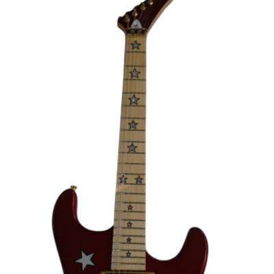 Custom Cinder Richie Sambora Jersey Star Alpine Candy Red Guitar Three Humbucker Pickups - Image 10
