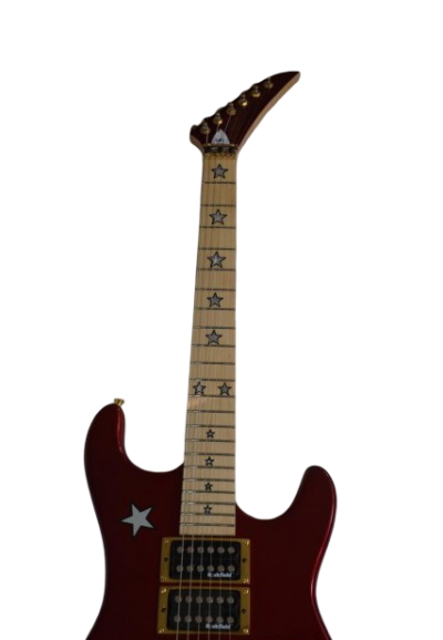 Custom Cinder Richie Sambora Jersey Star Alpine Candy Red Guitar Three Humbucker Pickups - Image 10