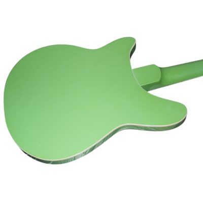 Custom Nova 4005V Limeglo Burst 4 String Bass White Pickguard - Image 6