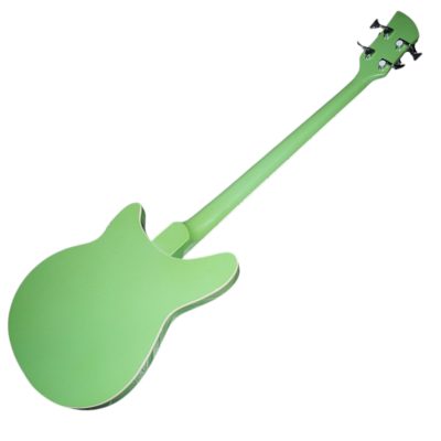 Custom Nova 4005V Limeglo Burst 4 String Bass White Pickguard - Image 7