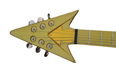 Custom Ember Prince Love Symbol Gloss Gold 6 String Electric Guitar - Image 5