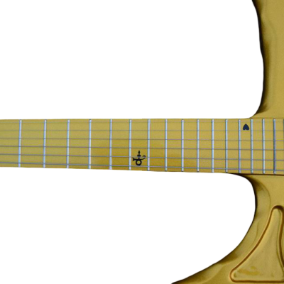 Custom Ember Prince Love Symbol Gloss Gold 6 String Electric Guitar - Image 6