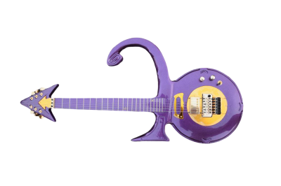Custom Ember Prince Love Symbol Gloss Violet Purple Tremolo 6 String Electric Guitar - Image 4