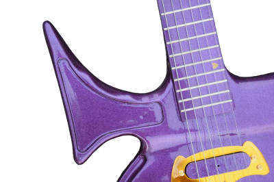 Custom Ember Prince Love Symbol Gloss Violet Purple Tremolo 6 String Electric Guitar - Image 7