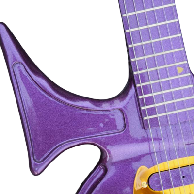 Custom Ember Prince Love Symbol Gloss Violet Purple Tremolo 6 String Electric Guitar - Image 7