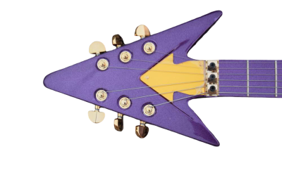 Custom Ember Prince Love Symbol Gloss Violet Purple Tremolo 6 String Electric Guitar - Image 8