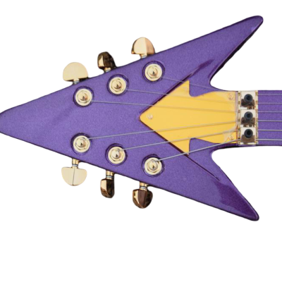 Custom Ember Prince Love Symbol Gloss Violet Purple Tremolo 6 String Electric Guitar - Image 8