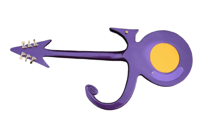 Custom Ember Prince Love Symbol Gloss Violet Purple Tremolo 6 String Electric Guitar - Image 9