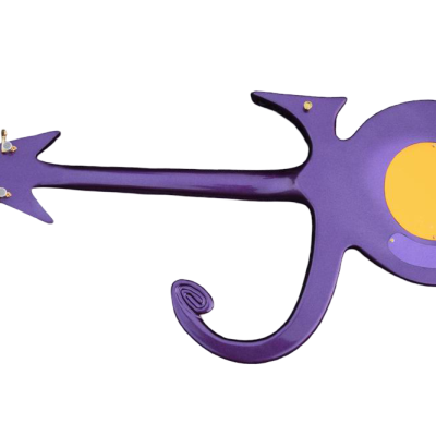 Custom Ember Prince Love Symbol Gloss Violet Purple Tremolo 6 String Electric Guitar - Image 9
