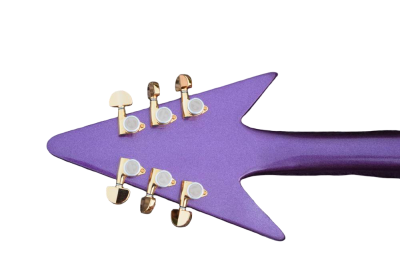 Custom Ember Prince Love Symbol Gloss Violet Purple Tremolo 6 String Electric Guitar - Image 10