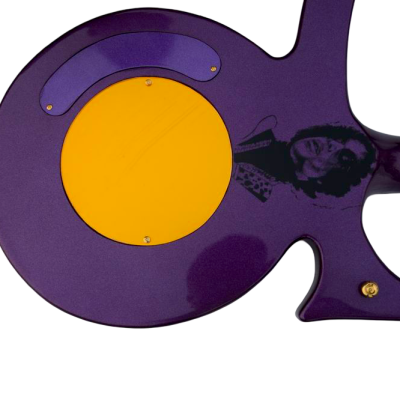 Custom Ember Prince Love Symbol Fretboard Gloss Violet Purple Tremolo Guitar - Image 6