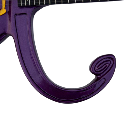 Custom Ember Prince Love Symbol Fretboard Gloss Violet Purple Tremolo Guitar - Image 9