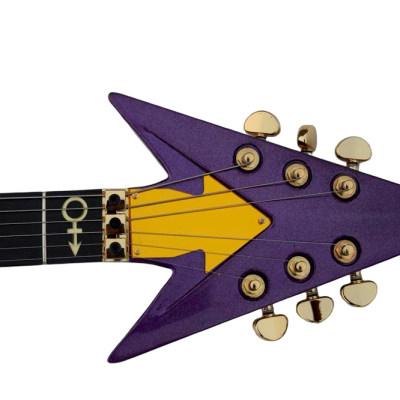 Custom Ember Prince Love Symbol Fretboard Gloss Violet Purple Tremolo Guitar - Image 10