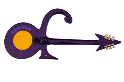 Custom Ember Prince Love Symbol Fretboard Gloss Violet Purple Tremolo Guitar - Image 14