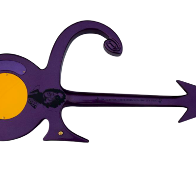 Custom Ember Prince Love Symbol Fretboard Gloss Violet Purple Tremolo Guitar - Image 14