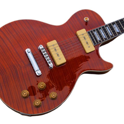 Custom Crown Figured Antique Jimmy P90 Pickups Electric Guitar