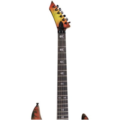 Custom Obsidian Karloff Alder Wood Body Mummy Kirk Hammett Electric Guitar - Image 2