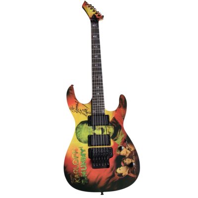 Custom Obsidian Karloff Alder Wood Body Mummy Kirk Hammett Electric Guitar - Image 4