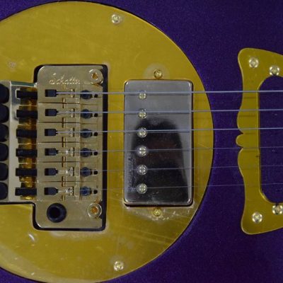 Custom Ember Prince Love Symbol Fretboard Gloss Purple Tremolo Electric Guitar - Image 2