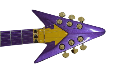 Custom Ember Prince Love Symbol Fretboard Gloss Purple Tremolo Electric Guitar - Image 7