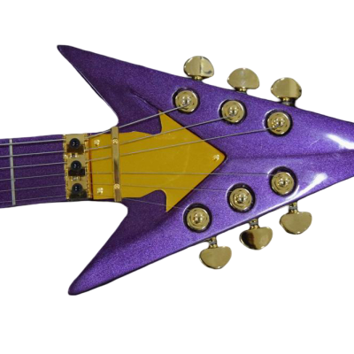 Custom Ember Prince Love Symbol Fretboard Gloss Purple Tremolo Electric Guitar - Image 7