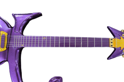 Custom Ember Prince Love Symbol Fretboard Gloss Purple Tremolo Electric Guitar - Image 8