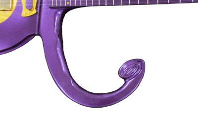 Custom Ember Prince Love Symbol Fretboard Gloss Purple Tremolo Electric Guitar - Image 9