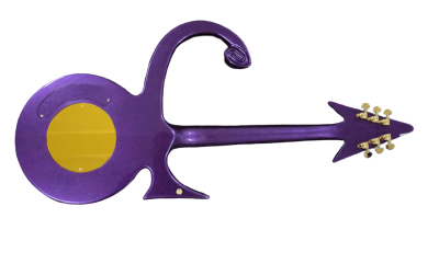 Custom Ember Prince Love Symbol Fretboard Gloss Purple Tremolo Electric Guitar - Image 12