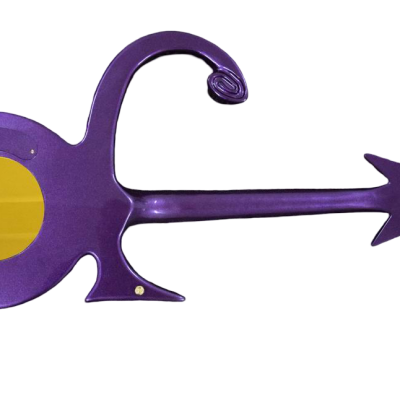 Custom Ember Prince Love Symbol Fretboard Gloss Purple Tremolo Electric Guitar - Image 12