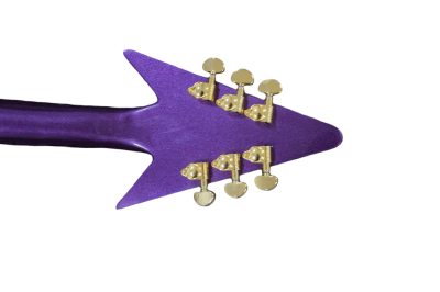 Custom Ember Prince Love Symbol Fretboard Gloss Purple Tremolo Electric Guitar - Image 13