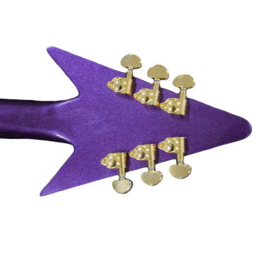 Custom Ember Prince Love Symbol Fretboard Gloss Purple Tremolo Electric Guitar - Image 13