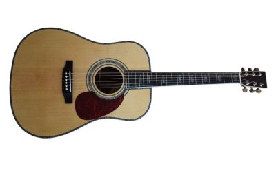 Custom Vertex D45 Natural Finish Solid Spruce Top Acoustic Electric Guitar - Image 4