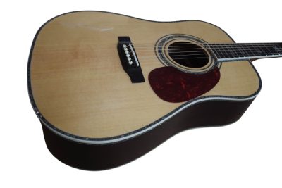 Custom Vertex D45 Natural Finish Solid Spruce Top Acoustic Electric Guitar - Image 9