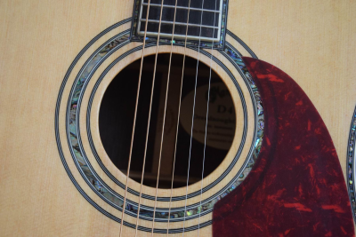 Custom Vertex D45 Natural Finish Solid Spruce Top Acoustic Electric Guitar - Image 10