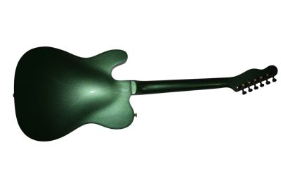 Custom Regent Thinline Bono Fhole Cadillac Green Metallic Bigsby Guitar - Image 3