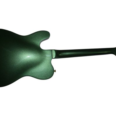 Custom Regent Thinline Bono Fhole Cadillac Green Metallic Bigsby Guitar - Image 3