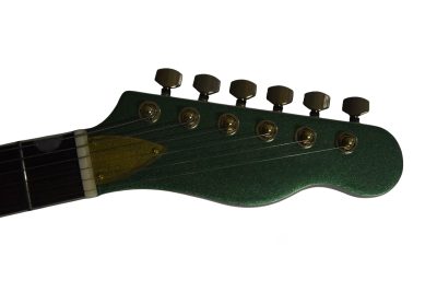Custom Regent Thinline Bono Fhole Cadillac Green Metallic Bigsby Guitar - Image 6