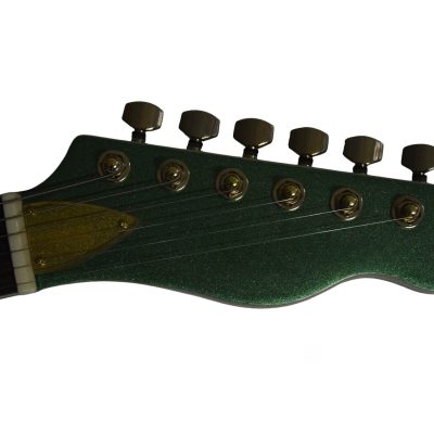 Custom Regent Thinline Bono Fhole Cadillac Green Metallic Bigsby Guitar - Image 6