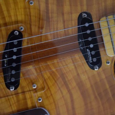 Custom Regent Natural Amber Burst Mad Cat Electric Guitar - Image 3
