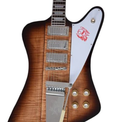 Custom Crown Firebird VII Tobacco Finish Three Pickups Guitar Mini Humbuckers