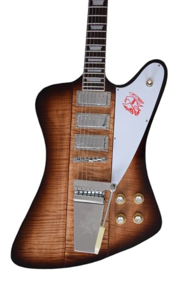 Custom Crown Firebird VII Tobacco Finish Three Pickups Guitar Mini Humbuckers