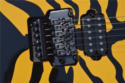 Custom Obsidian George GL200MT Yellow Tiger Lynch Electric Guitar - Image 2