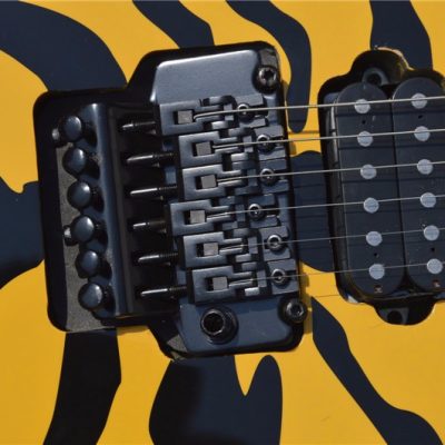 Custom Obsidian George GL200MT Yellow Tiger Lynch Electric Guitar - Image 2