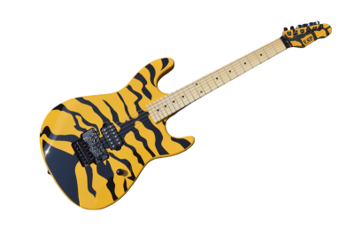 Custom Obsidian George GL200MT Yellow Tiger Lynch Electric Guitar - Image 7